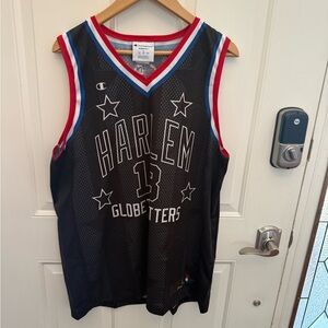 Harlem Globetrotters Champion Brand Jet Number 18 TNT Basketball Jersey Large